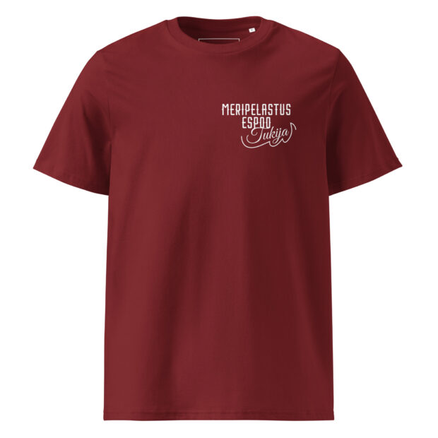 Unisex Organic Cotton T Shirt Burgundy Front 6747b6631dfd9.jpg